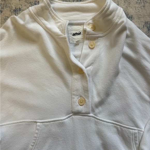 Aerie White Button-Up Top - Picture 2 of 5